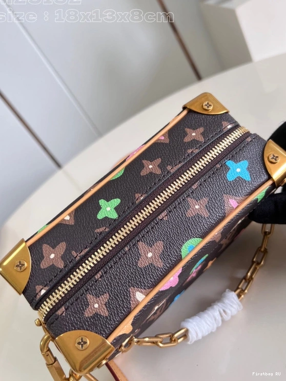 First bag ru MINI VUITTON TRUNK-18.5*13*8cm SOFT LOUIS 0809